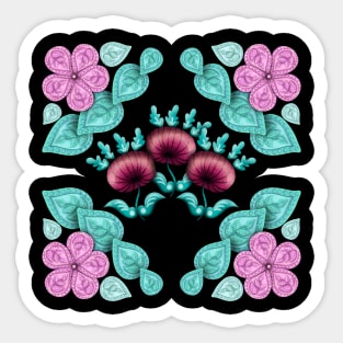 Floral doodles Sticker